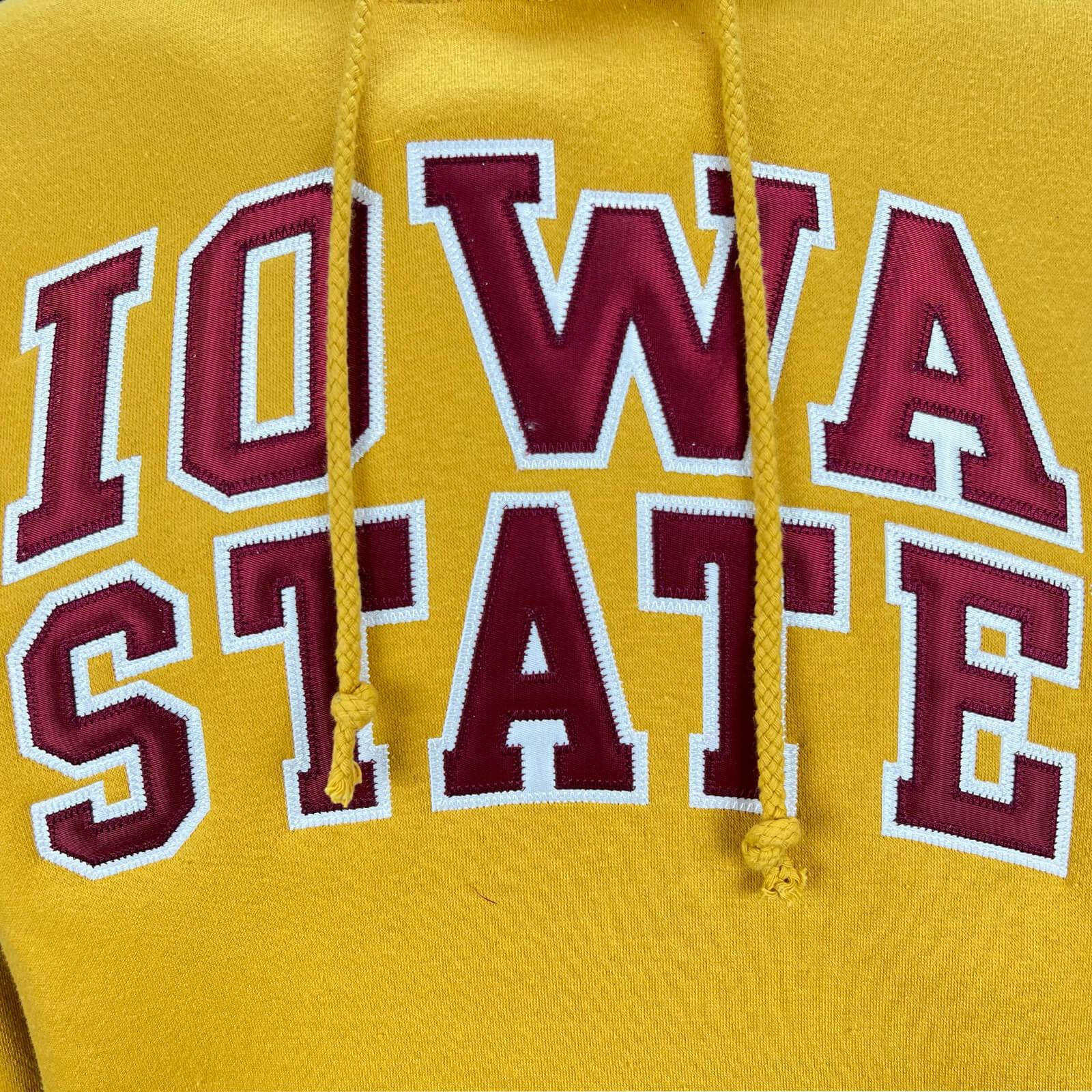 Yellow iowa state sweatshirt discount